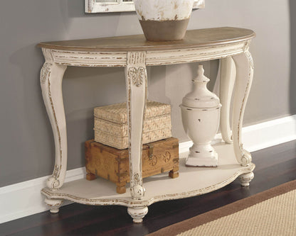 Realyn - White / Brown - Sofa Table - Forward Furniture
