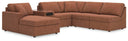 6 Pc. Sectional With Laf Corner Chaise And Audio Console