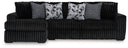 3 Pc. Sectional With Laf Corner Chaise And Armless Chair