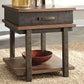 Stanah - Brown / Beige - Rectangular End Table