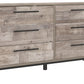 Neilsville - Whitewash - Six Drawer Dresser - Vinyl-Wrapped