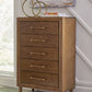 Lyncott - Brown - Five Drawer Chest