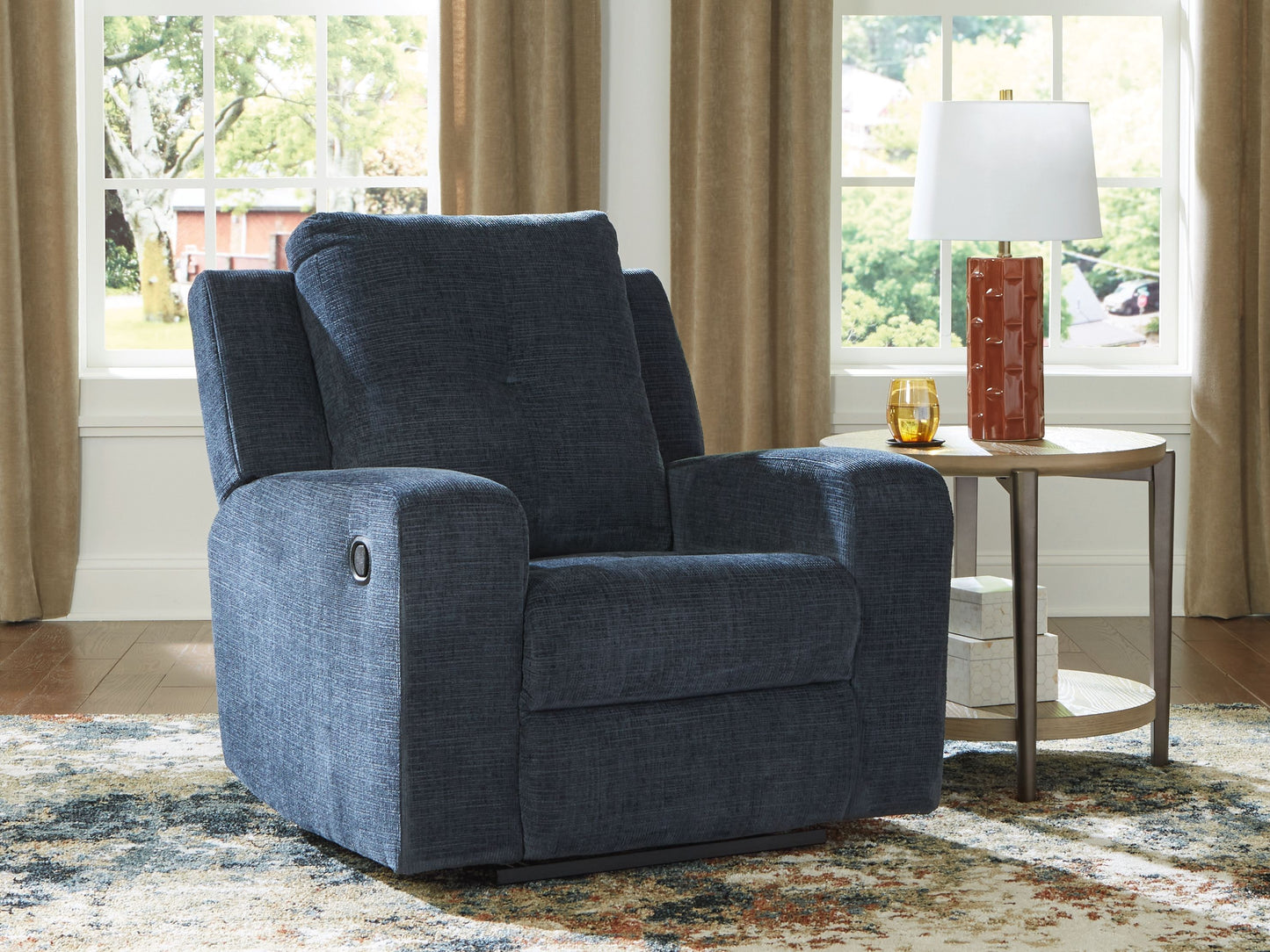 Danum - Ink - Zero Wall Recliner - Fabric