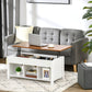 Lift Top Coffee Table, Modern Center Table with Storage Shelves and Hidden Compartment for Living Room, 41" L