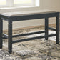 Tyler Creek - DBL Counter UPH Bench  - Antique Black