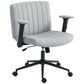 Criss Cross Office Chair with Armrests and Wheels - Grey