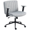 Criss Cross Office Chair with Armrests and Wheels - Grey