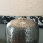 Magalie - Metal Table Lamp  - Antique Silver Finish
