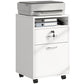 24" Vertical Filing Cabinet with Lock - White