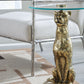 Vallain - Antique Gold Finish - Accent Table