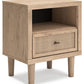 Cielden - Two-tone - One Drawer Night Stand