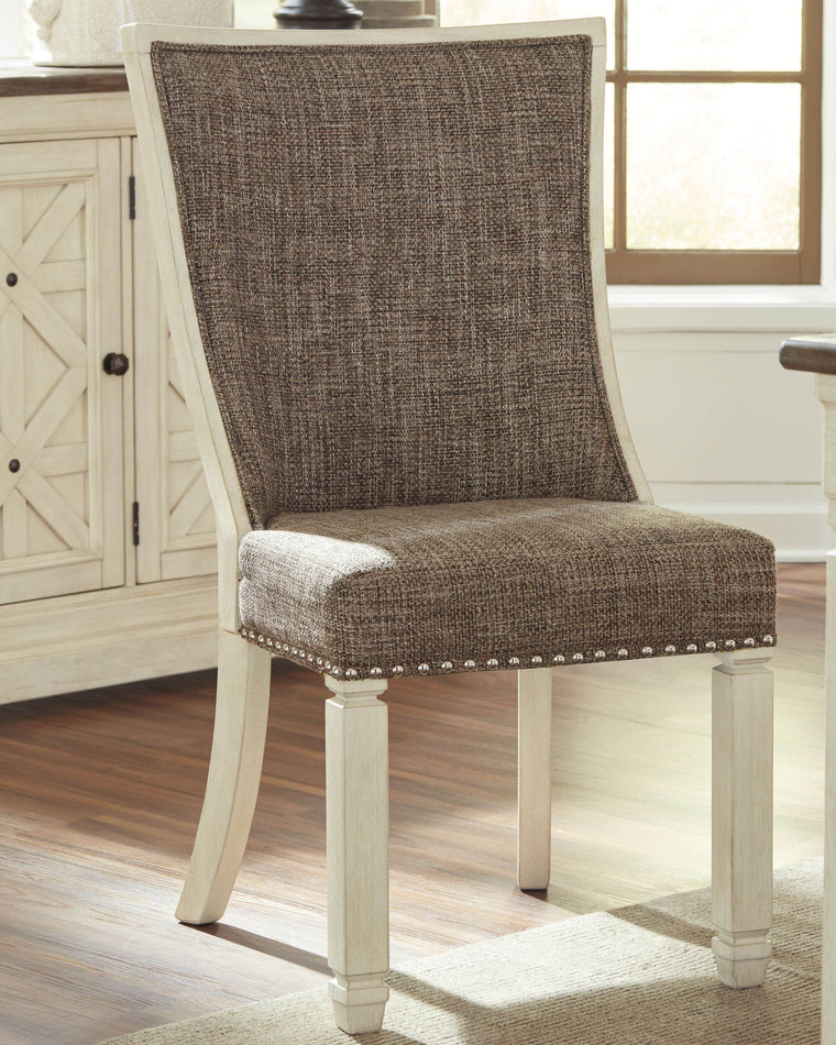 Bolanburg - Brown / Beige - Dining UPH Side Chair (Set of 2) - Lattice Back - Forward Furniture