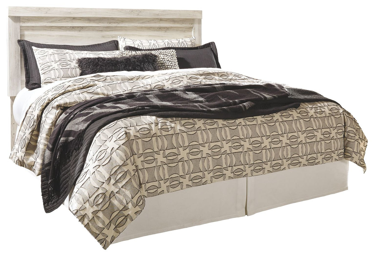 Bellaby - King Panel Headboard with Bolt on Metal Frame - Whitewash