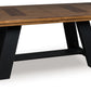 Greddinton - Dining Extension Table - Brown / Black