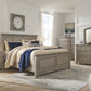 Lettner - 6 Pc. - Dresser, Mirror, Chest, Queen Panel Bed, 2 Nightstands - Light Gray