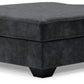 Lavernett - Charcoal - Oversized Accent Ottoman