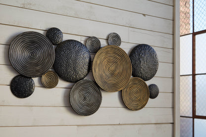 Emsley - Metallic / Black / Gray - Wall Decor - Forward Furniture
