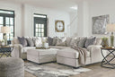 5 Pc. Right Arm Facing Corner Chaise Sectional, Ottoman