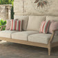 Clare - Beige - Sofa With Cushion