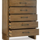 Sherbana - Light Brown - Five Drawer Chest