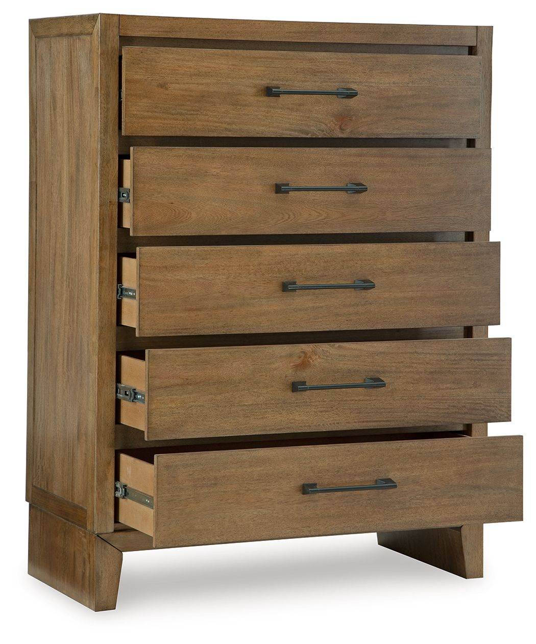 Sherbana - Light Brown - Five Drawer Chest - Forward Furniture
