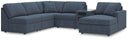 6 Pc. Sectional With Raf Corner Chaise And Audio Console