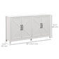 Barn Door Sideboard TV Stand for 65" TV - White