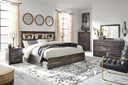 10 Pc. Bed, Dresser, Mirror, Chest, 2 Nightstands
