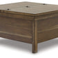 Moriville - Grayish Brown - Lift Top Cocktail Table