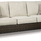 Paradise Trail - Sofa with Cushion - Medium Brown
