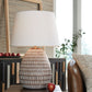 Darrich - Beige / White - Metal Table Lamp