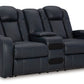Fyne-dyme - Power Reclining Loveseat With Console/Adj Hdrst
