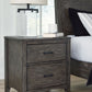 Montillan - Grayish Brown - Two Drawer Night Stand