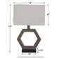 Marilu - Gray Dark - Poly Table Lamp