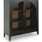 Armenleigh - Black / Brown - Bar Cabinet