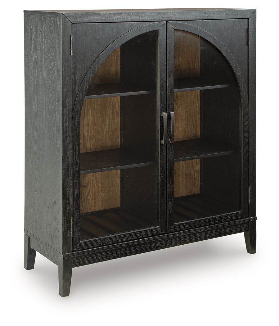 Armenleigh - Bar Cabinet - Black / Brown
