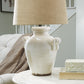 Emelda - Cream - Ceramic Table Lamp