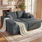 2-in-1 Modular L-Shape Sectional Sofa Bed - Dark Grey