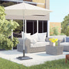 20 lbs Square Resin Patio Umbrella Stand Base Coated Pole Market Umbrella Parasol Holder Bronze
