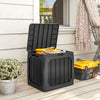 32 Gallon Deck Box, Resin Outdoor Storage Box with Handles, Waterproof and UV Resistant Storage Container