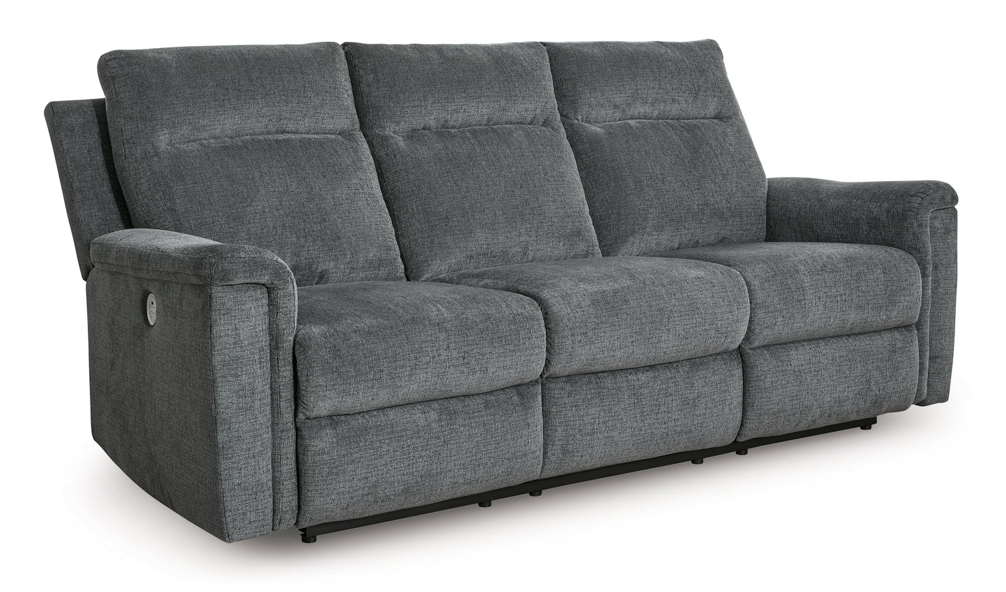 Barnsana - Gravel - Power Reclining Sofa - Fabric