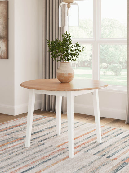 Gesthaven - Round Dining Room Drop Leaf Table - Forward Furniture
