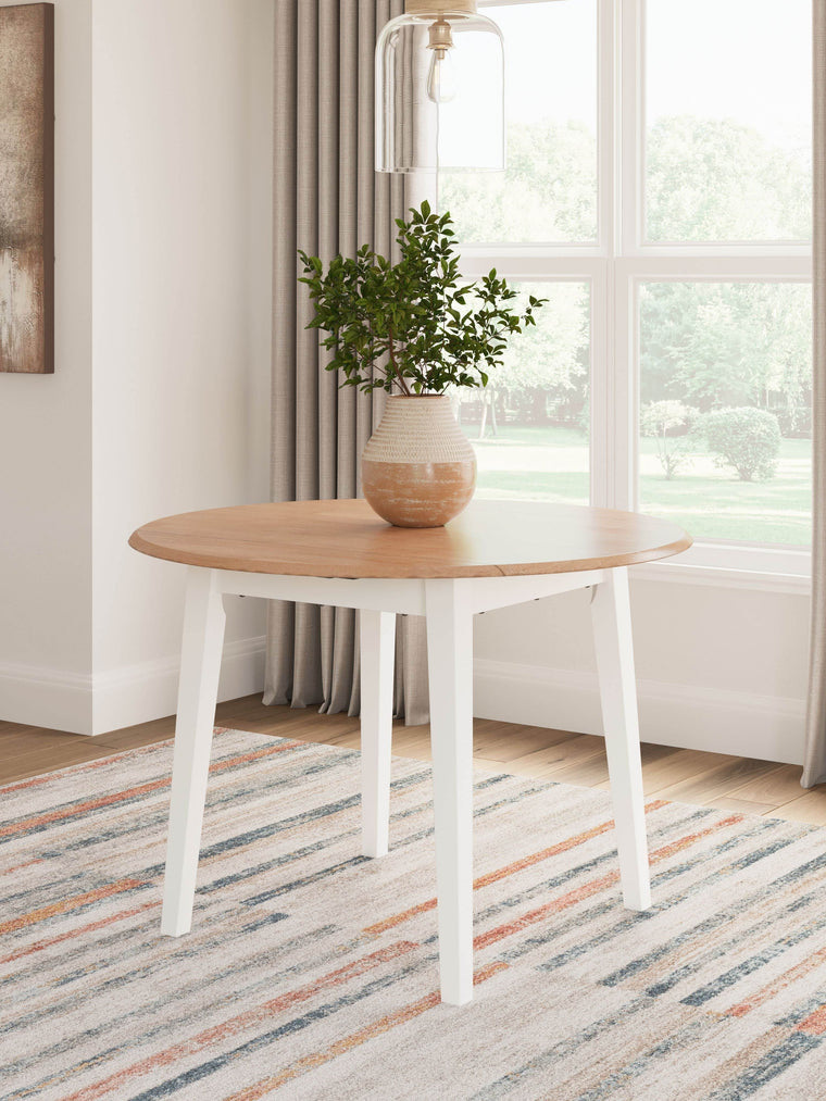 Gesthaven - Round Dining Room Drop Leaf Table - Forward Furniture