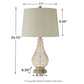 Latoya - Beige - Glass Table Lamp