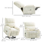 Lift Chair for Seniors, Microfibre Upholstered Power Recliner Chair with Remote, Quick Assembly, Cream White