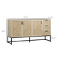 Coffee Bar Cabinet with Drawers and Shelves - Oak