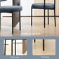 4 Pieces Kitchen Chairs, Modern Dining Chairs w/ Berber Fleece Upholstery and Steel Legs for Living Room, Grey