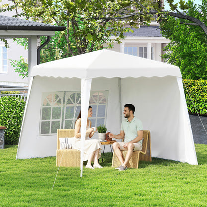 8' x 8' Pop-Up Canopy Tent with 2 Sidewalls & Carry Bag