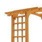 7.5FT Wood Garden Arch Trellis, Outdoor Walkway Round Pergola Style Arbor for Decorative Climbing Plants, Patio, Lawn, Backyard Party, Ceremony Decoration Accessories, Yellow