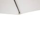 9ft Half Patio Umbrella Round Balcony Umbrella Waterproof Window Sun Shade w/ 5 Ribs Beige